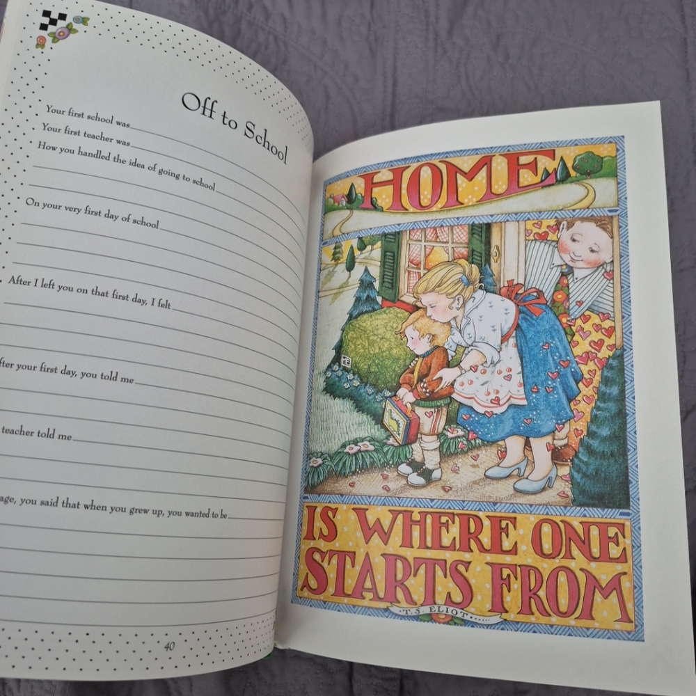 Mother's Journal by Mary Engelbreit 1993 Writing Om Inside Cover Only - Picture 9 of 14